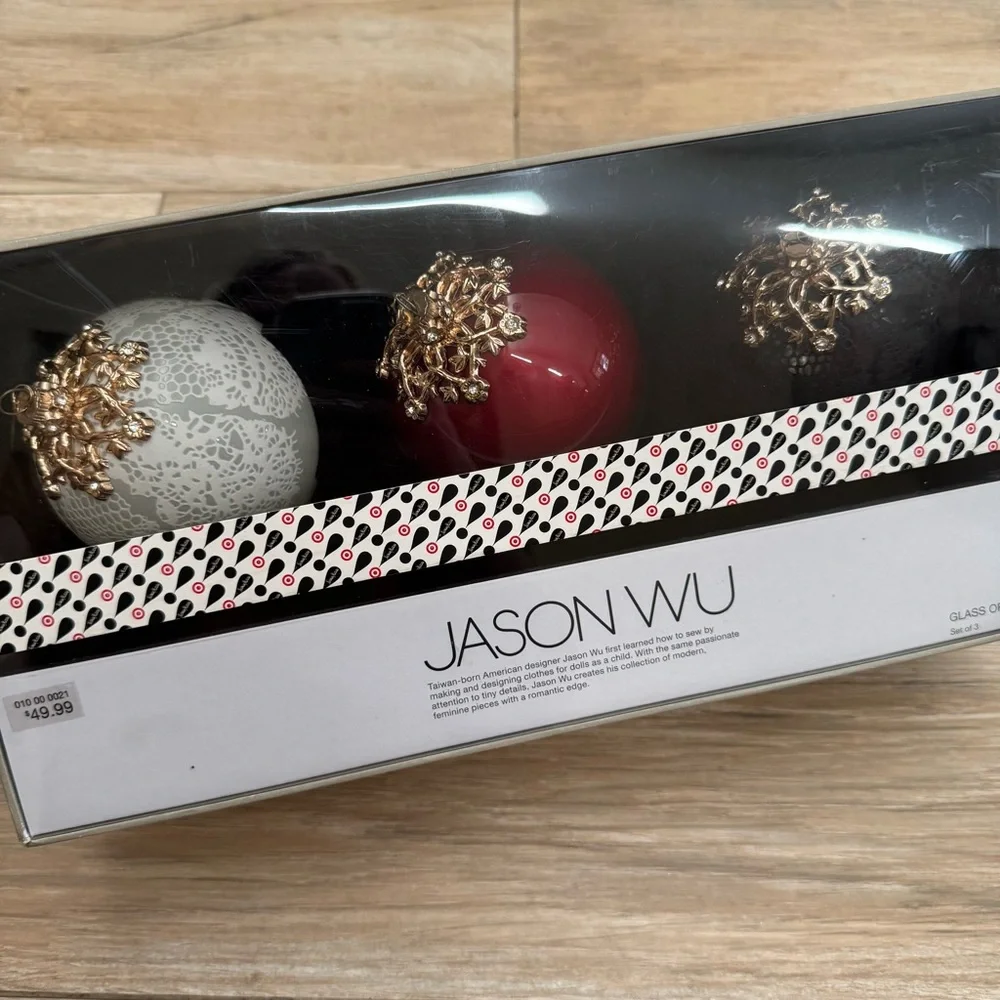NIB Jason Wu Christmas Ornament Trio